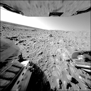 Image of the Martian surface, taken by the Mars Rover.