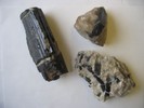 Tourmaline single crystal and tourmalines in quartz.