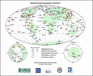 Global seismograph network.