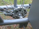 Photo of rear hub that contains brake, from trike #1.