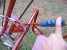 Photo of handle for front brake.