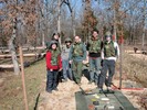 MIT class at the manual demining demonstration. 