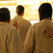 Students in lab coats.
