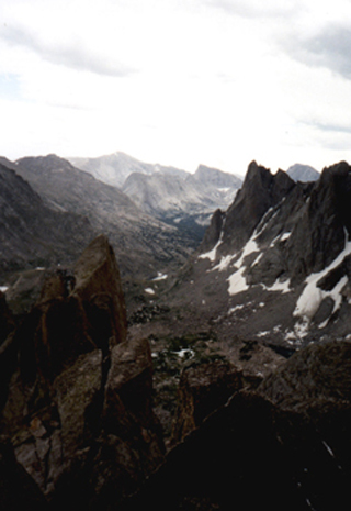 A photogrpah of the Cirque of the Towers, Wind Rivers Range, Wyoming.