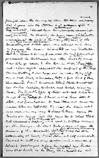 A page covered in Frederick Douglass's handwriting.