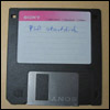 Photograph of a floppy disk.