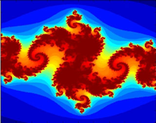 Fractal image generated by MATLAB.