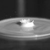 Still frame #3 taken from high speed video of milkdrop sequence.
