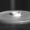 Still frame #4 taken from high speed video of milkdrop sequence.