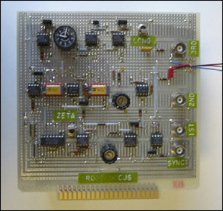 Photo of a root locus demo board.