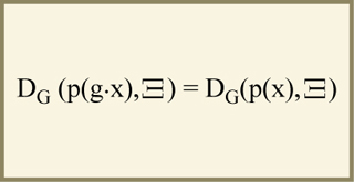 A mathematical equation.