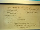 Whiteboard notes about radiometer laser.