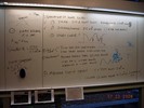 Whiteboard notes about Observation of source 4u1822.
